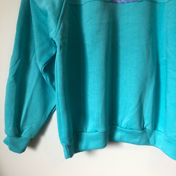 NWT Vintage deadstock sweatshirt -LARGE -retro quarter-zip Sport Modes pullover - Picture 5 of 16